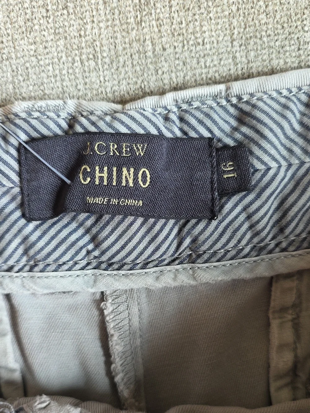 J. Crew Grey Chino Short 16